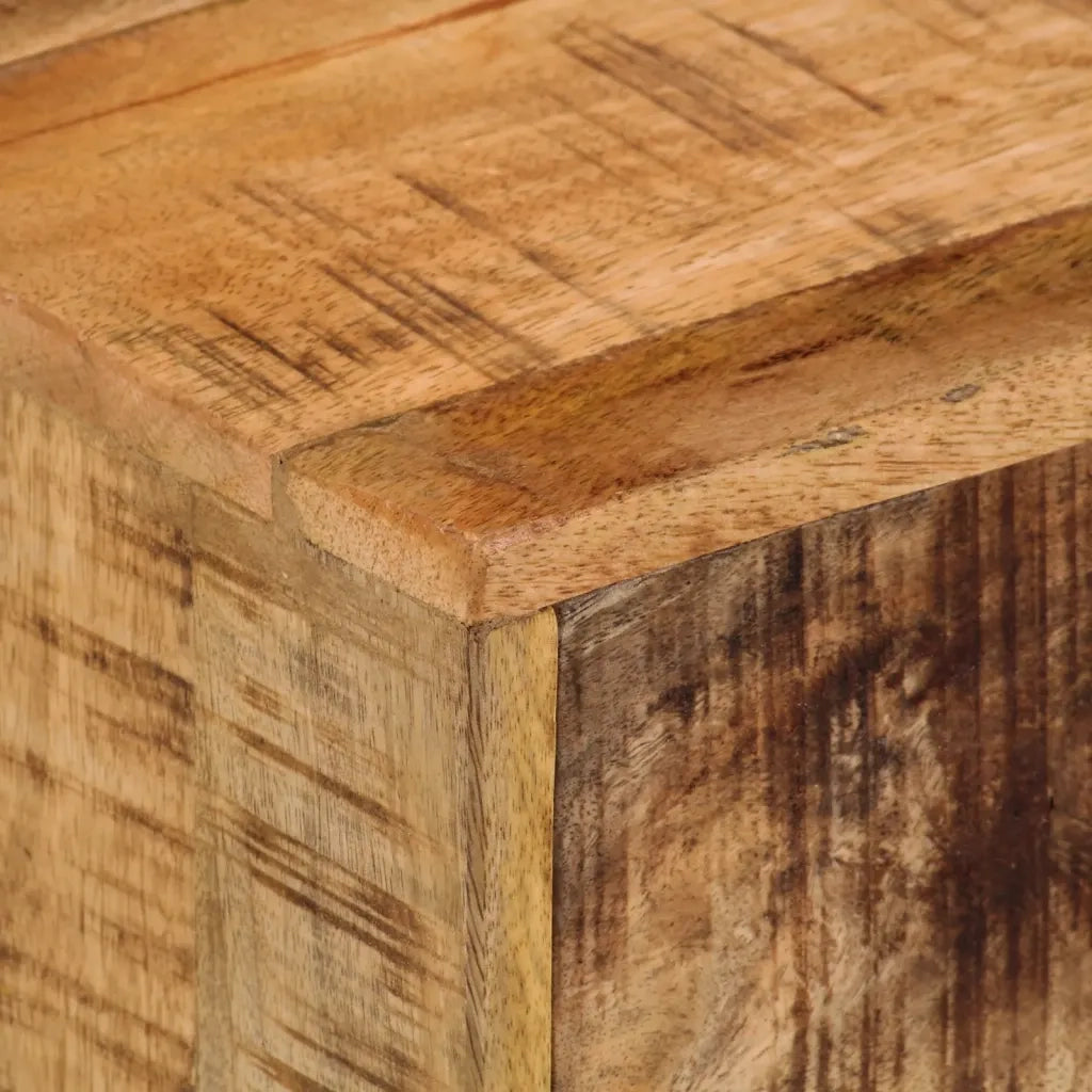 Comodino a Parete 40x30x25 cm in Legno Massello di Mango 371972