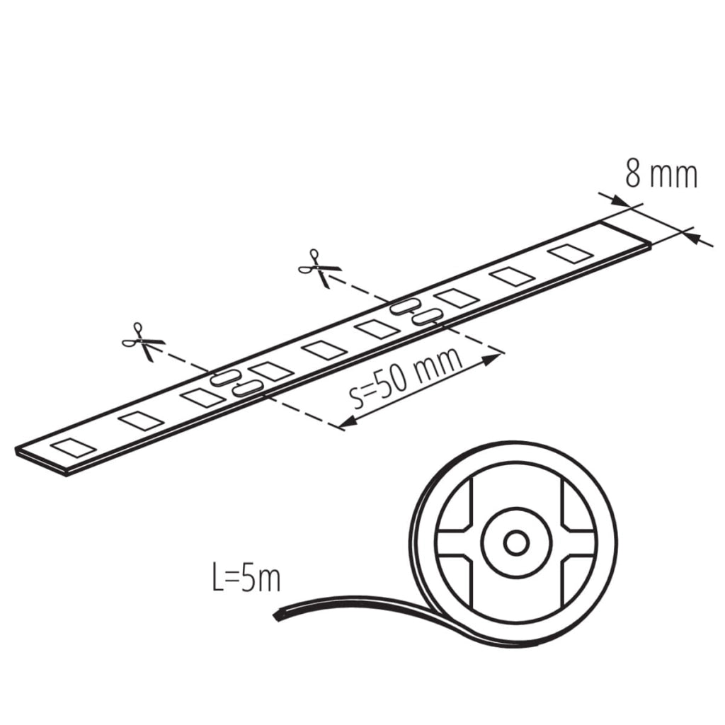 Kanlux Striscia LED 5m 3000K IP65 12V dimmerabile