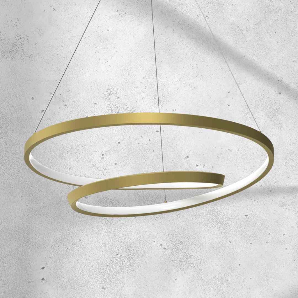 Lampada a sospensione LED oro Lucero Milagro Ø50 48W