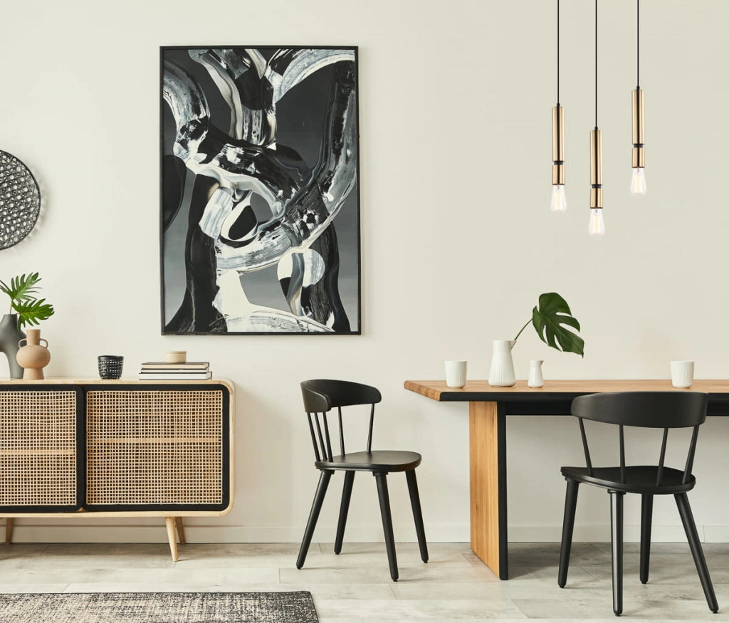 Lampada a sospensione Italux Torla nero/ottone E27
