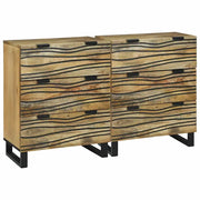 Set di Credenze 2 pcs Naturale 120 x 33,5 x 75 cm 3310040