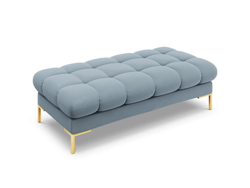 Cosmopolitan Design - Panca "Bali" 2 posti in velluto azzurro 