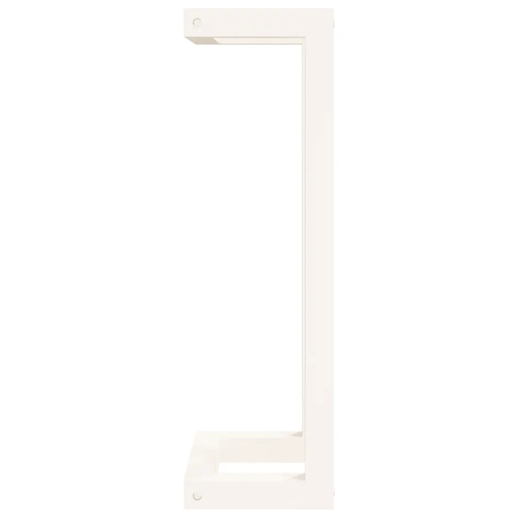 Portasciugamani Bianco 23x18x60 cm in Legno Massello di Pino CFW3837667