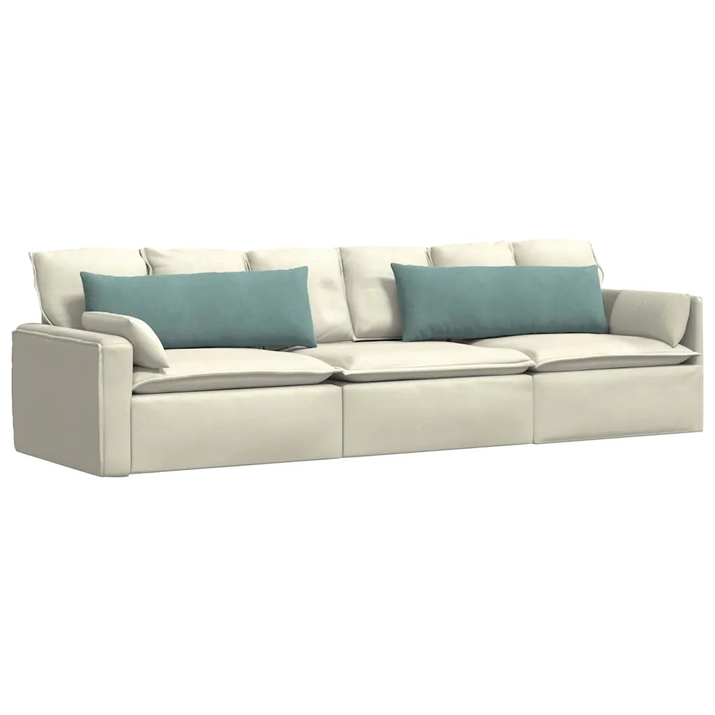 Cuscini da Divano 2 pz-Set di 2 Cuscini per Sofa Verde Mare 120 x 40 cm Tessuto in Cords