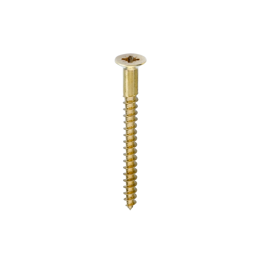 Viti per legno ottone 2,5 x 12 - 30 pz.