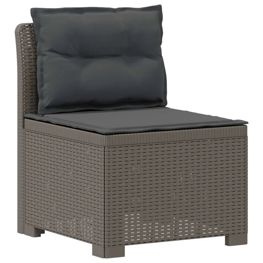Divano da esterno-Divano da Giardino a 2 Posti con Cuscini Aspetto Rattan PP 723068