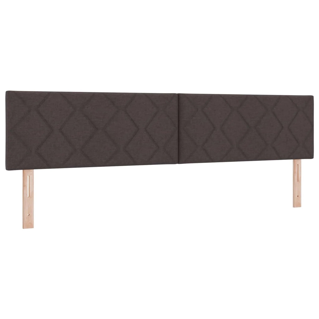 Letto box spring con materasso Marrone Scuro 200 x 200 cm 3451555