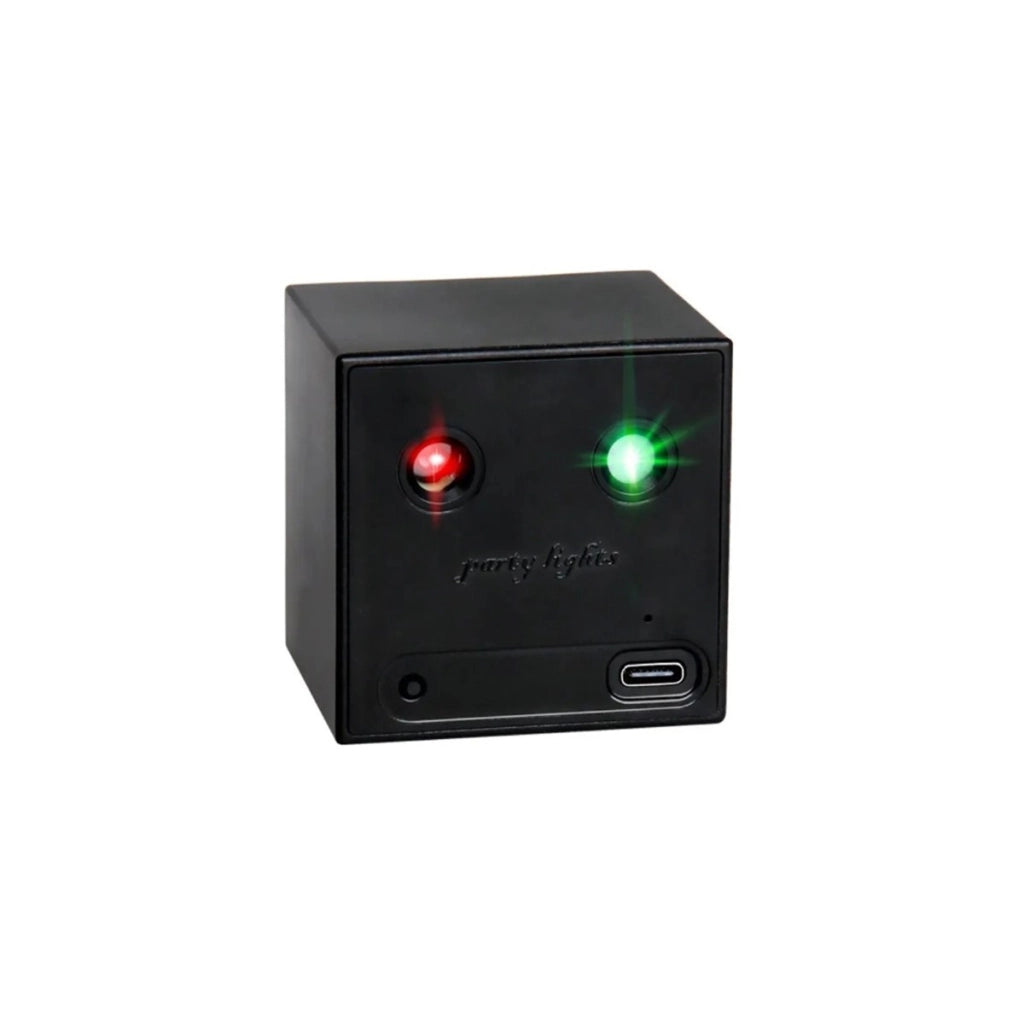 MINI LASER PARTY LIGHT LED RGB MAGIC CUBE AUTO RICARICABILE DISCOTECA SENSORE