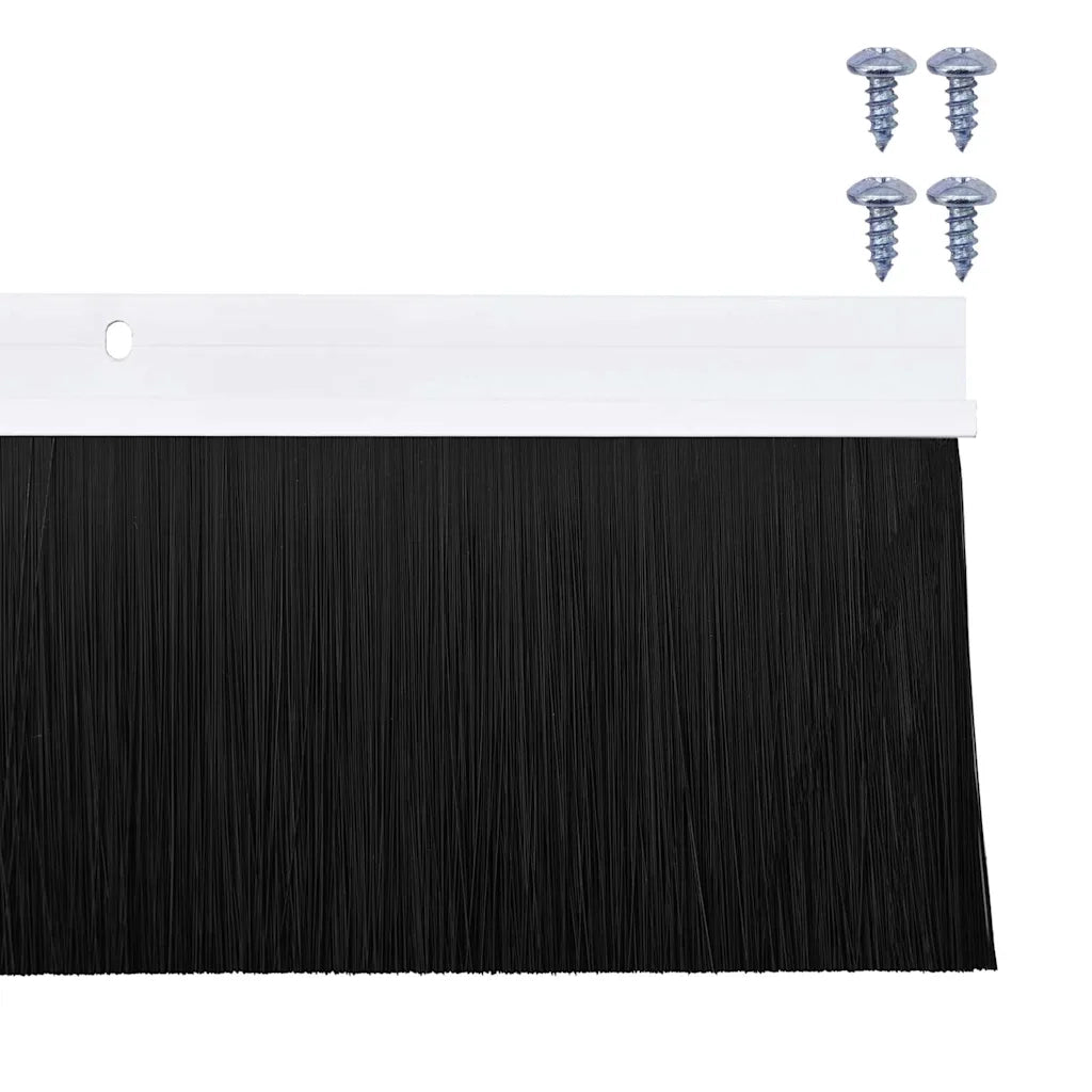 Spazzole per porte a vite 2 pcs Bianco 100 cm Lega di alluminio 42019537