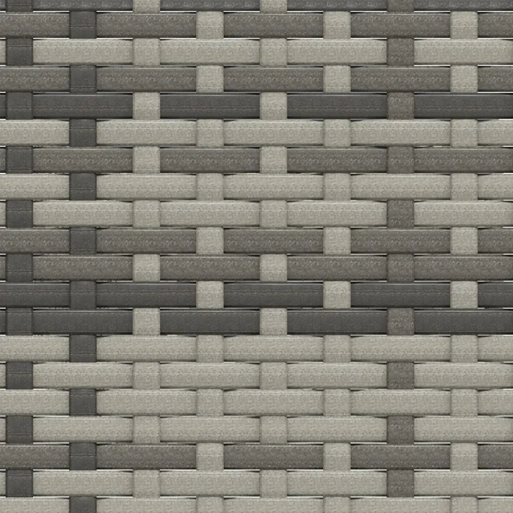 Set Divani da Giardino 3 pz con Cuscini in Polyrattan Grigio 362331