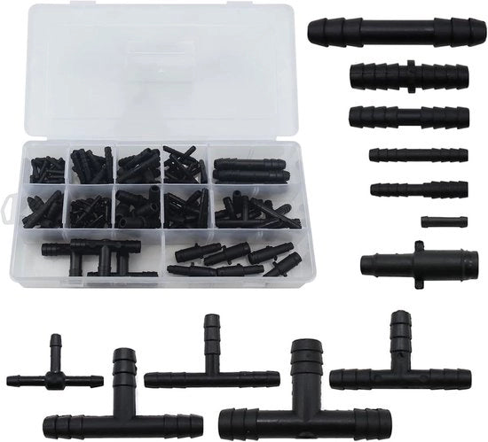 Set di connettori T slangverbinder - versatile e duraturo - 113 pezzi