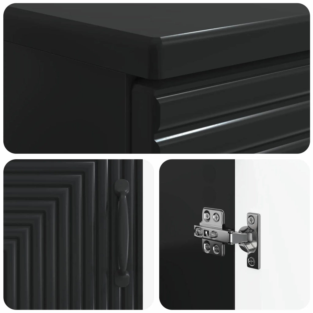 Set di Armadi da Bagno da 2 Pezzi HAARLEM Nero 3417613