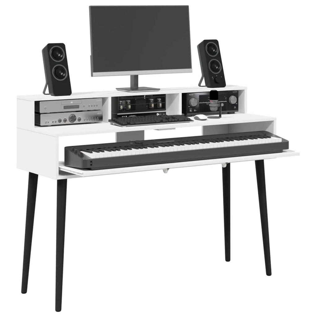 Scrivania studio Bianco 152 x 42,5 x 36 cm Legno ingegnerizzato 8006716