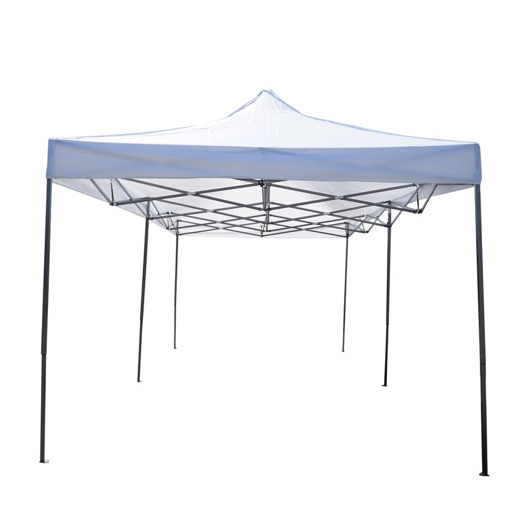 Gazebo bianco 3x6 m, altezza regolabile, pieghevole Breckner Germany