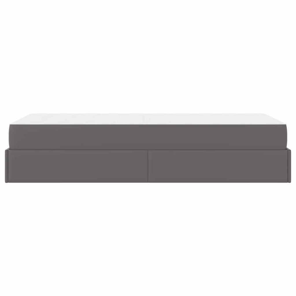 Struttura letto con materasso Altro 2 pcs-Giroletto Grigio PVC