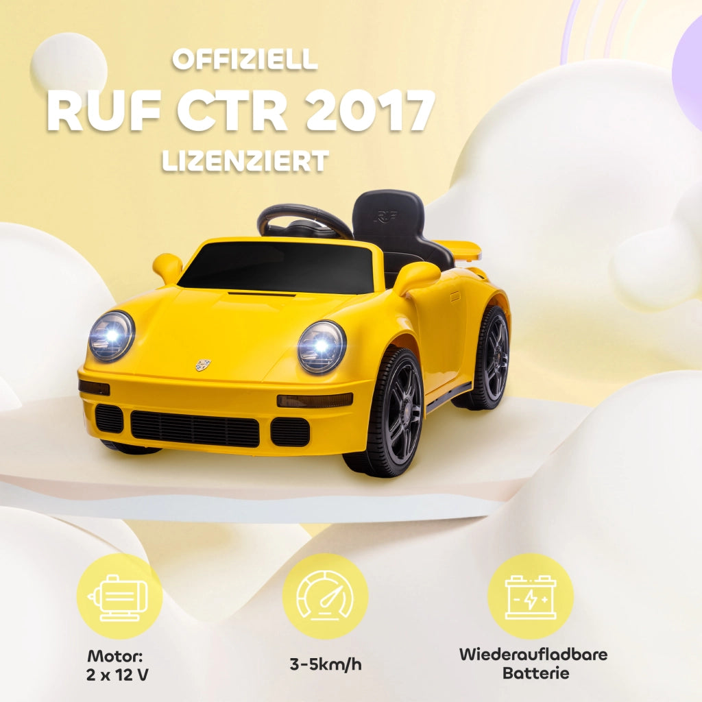 Auto elettrica per bambini ¨C Minimal ¨C Giallo