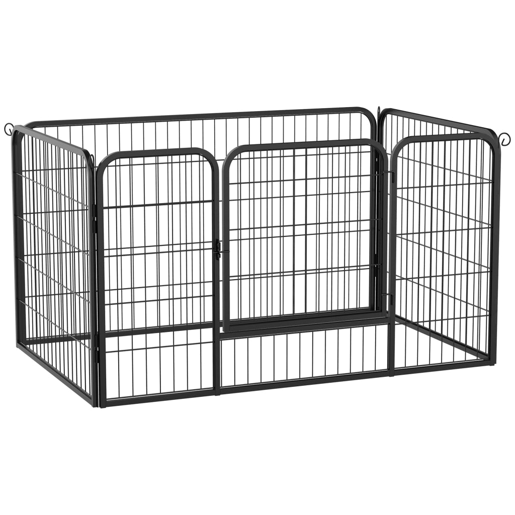Recinto per Animali Modulabile ¨C zephmum ¨C Nero 125x70 cm
