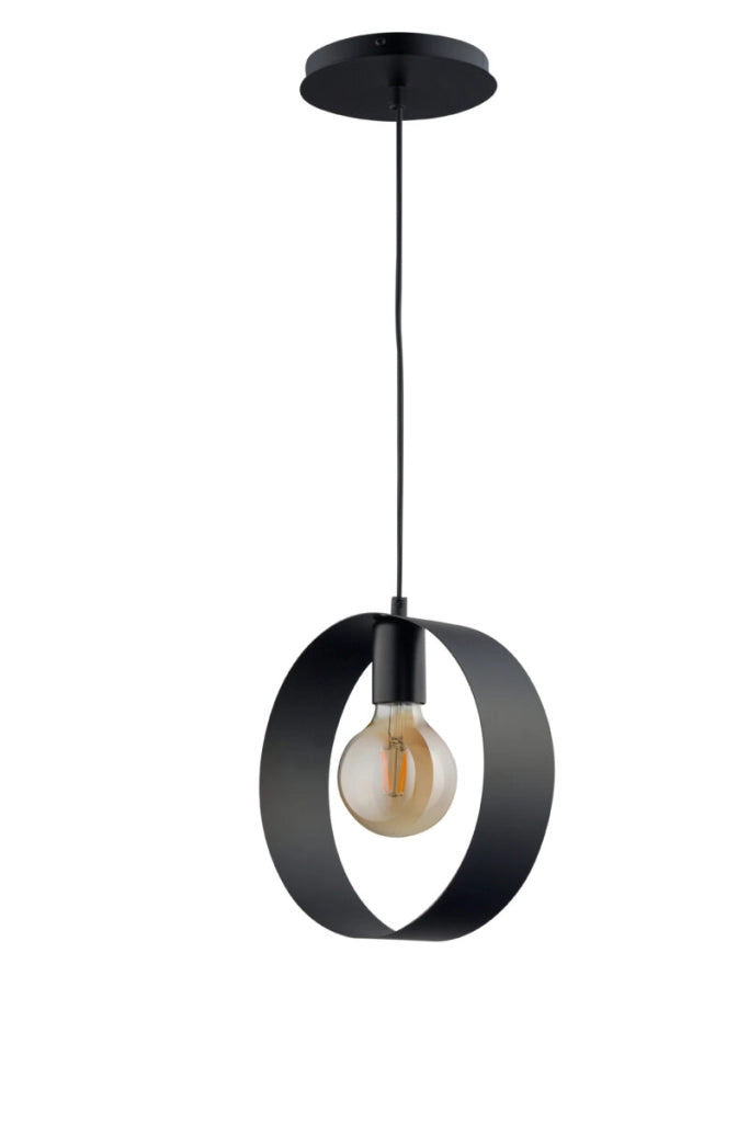 Lampada a sospensione nera moderna Happy Sigma E27