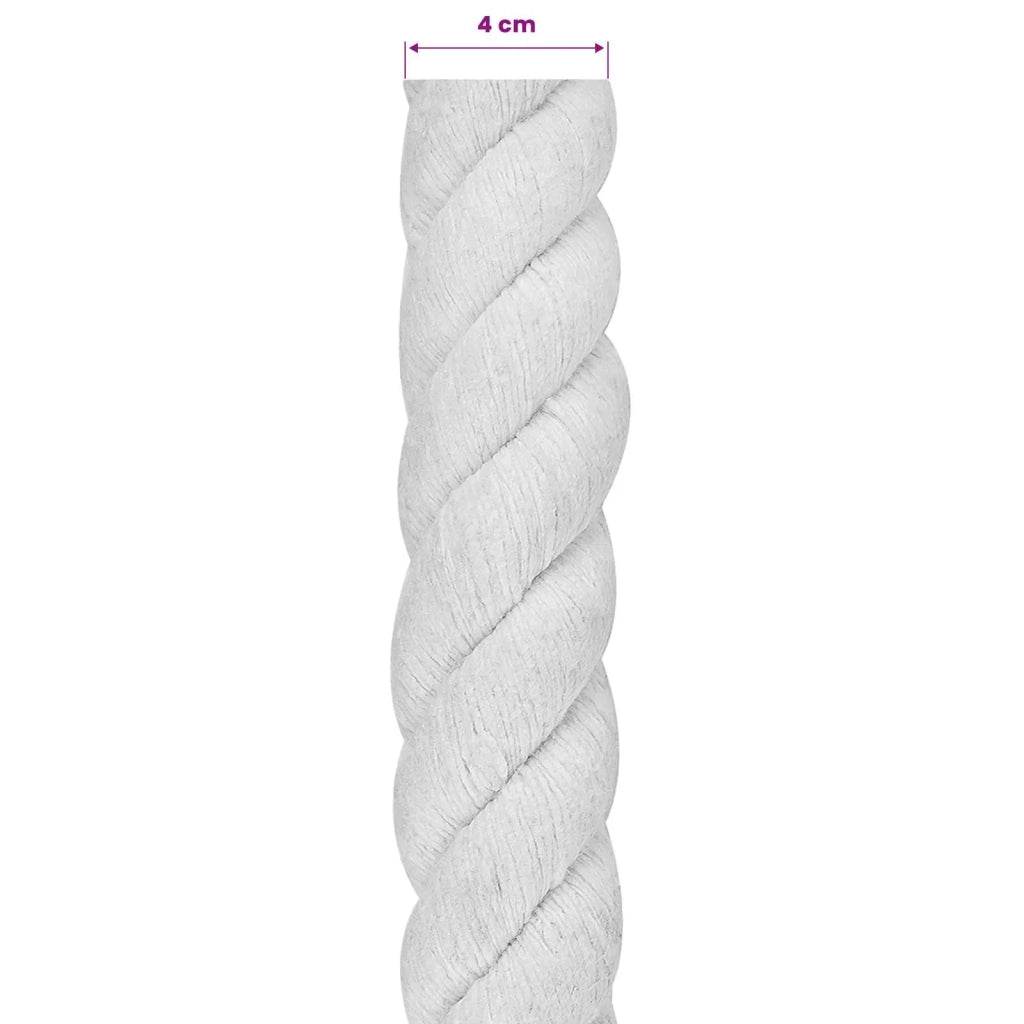 Corda di Cotone 10 m 40 Bianco 100% Cotone 42011885