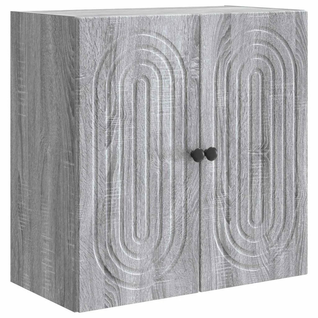 Mobiletto a muro Sonoma grigio 59 x 31 x 60 cm 898071
