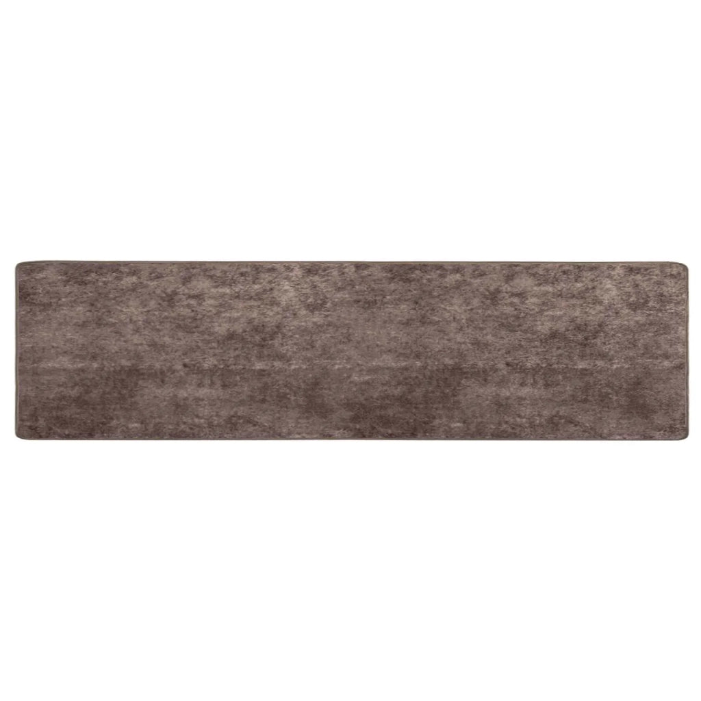 Runner in Moquette | Runner Tappeto MARSA Grigio 100 x 400 cm Poliestere e PVC
