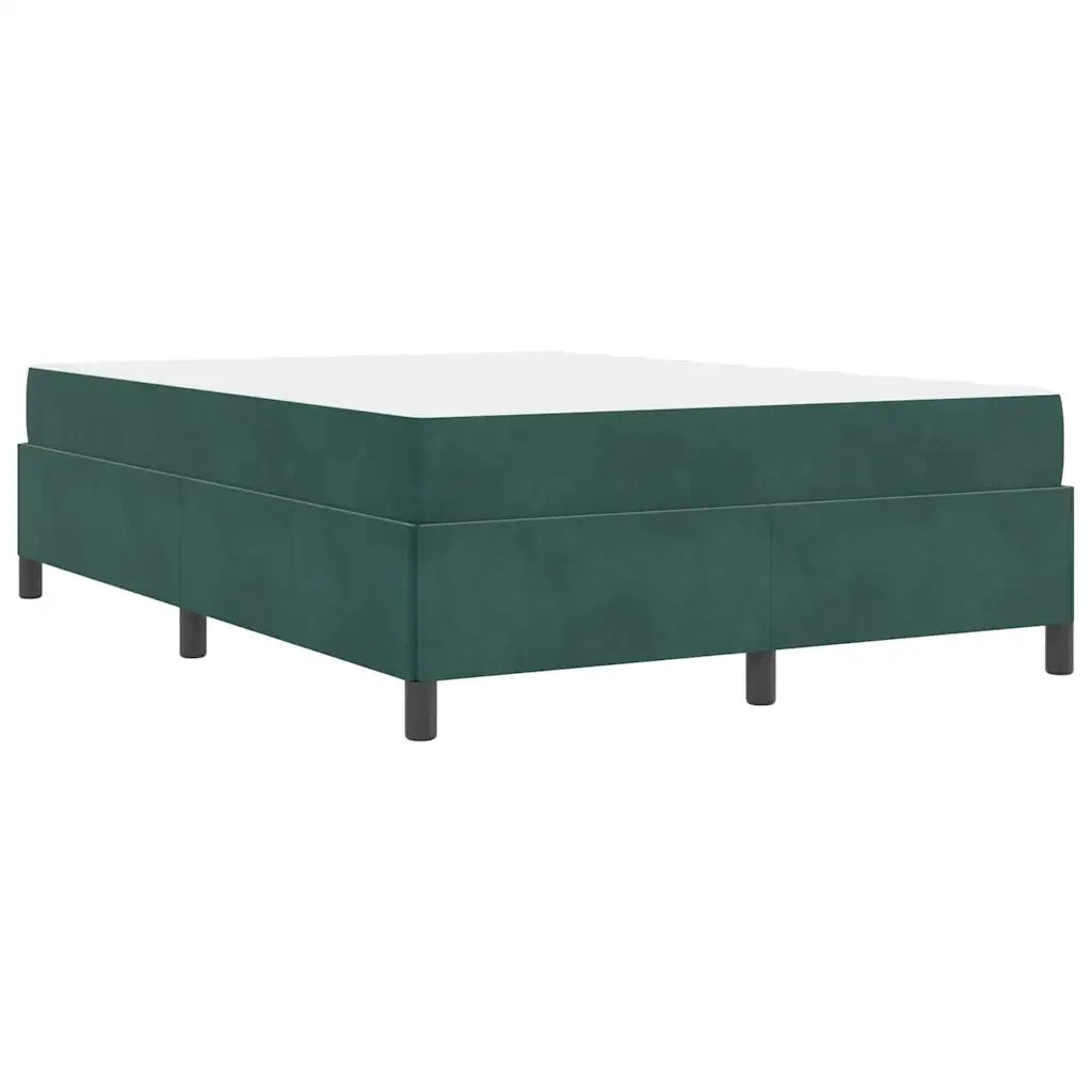 Struttura del letto Verde Scuro 140 x 190 cm Tessuto 3399063