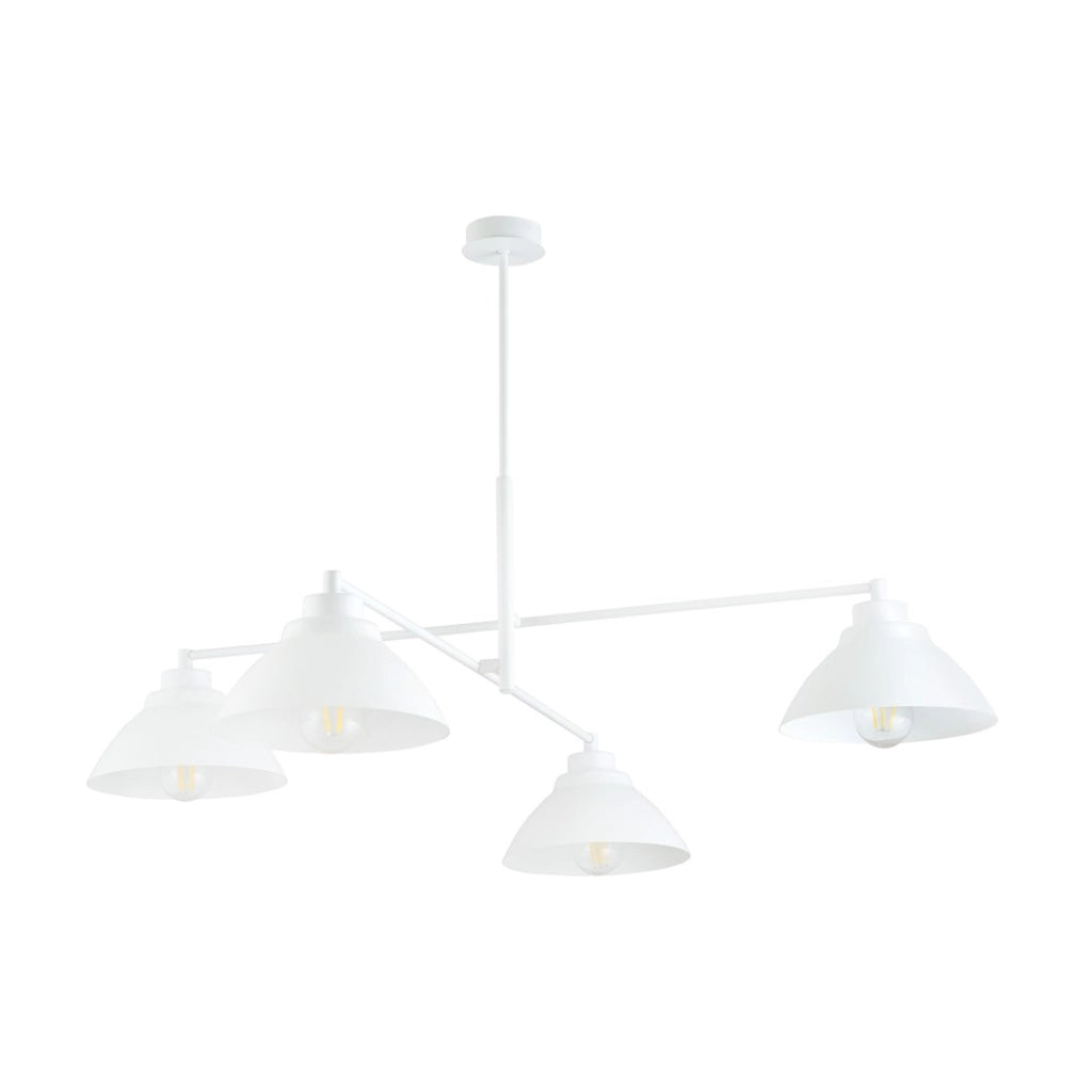 Lampadario da soffitto Maverick 4 luci bianco Emibig