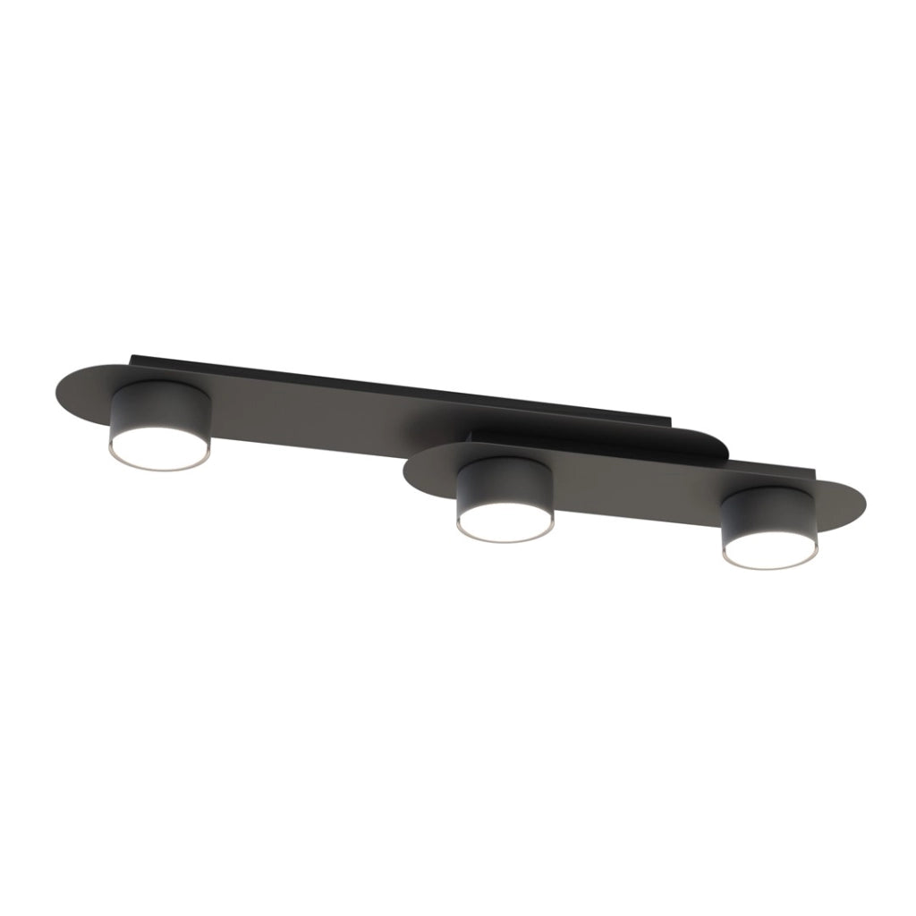 Plafoniera minimalista nera 3 luci GX53 STILO Emibig