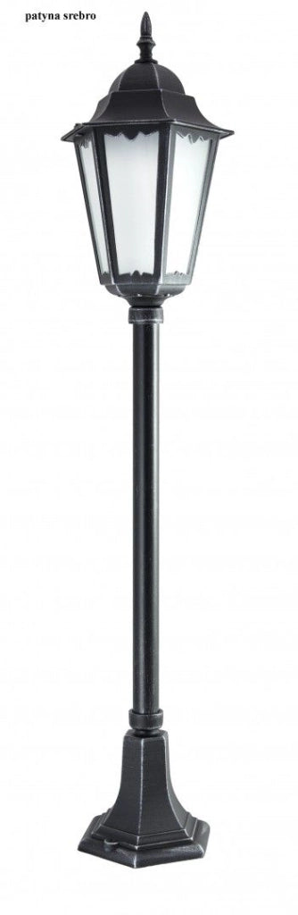Lampada da giardino SU-MA Retro 115cm E27 nera IP43
