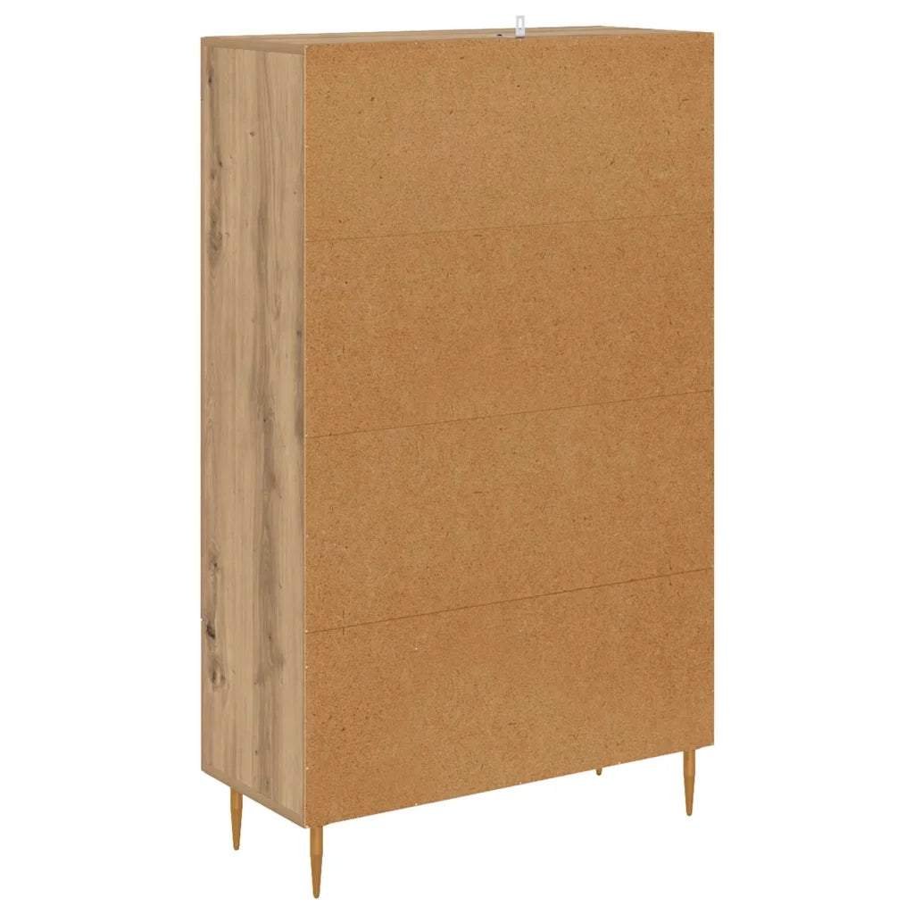 Credenza con Cassetto-Buffet-Armadio da cucina Rovere artigianale 69,5 x 31 x 115 cm 796736