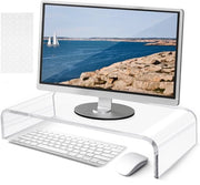 Supporto per monitor in acrilico standard 50 x 20 x 10 cm Diametro 10 mm Supporto per monitor Altezza monitorica Altezza dello schermo per ufficio