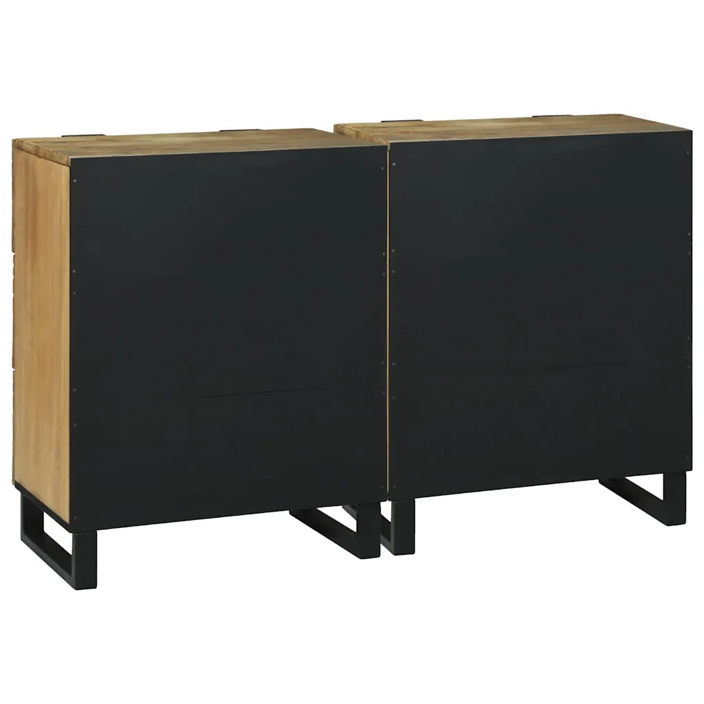 Set di Credenze 2 pcs Naturale 120 x 33,5 x 75 cm 3310040