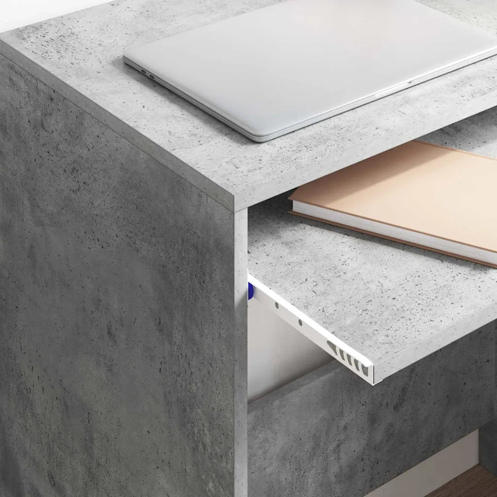 Scrivania Grigio cemento 77.5 x 43 x 79 cm Legno multistrato 869517