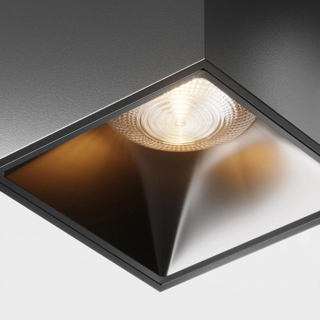 Maytoni Lampada da soffitto moderna Alfa LED 1 luce LED integrato nero metallo