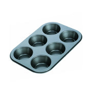Trade Shop - Teglia Antiaderente Sforna Muffin Cupcake Pirottini 6 Posti Dimensione 19x27cm -