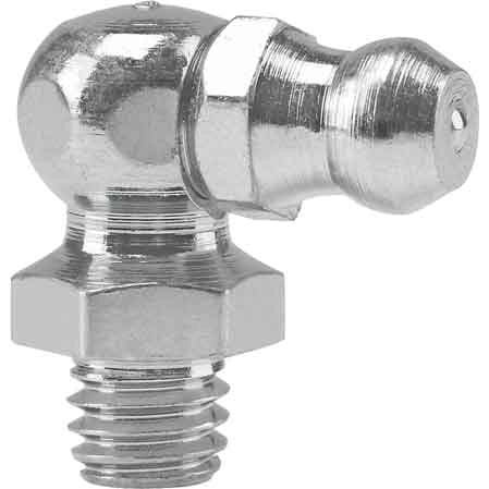 INGRASSATORE TIPO HYDRAULIK A 90  ° 'BLISTER' M10x1 - 10 pezzi- PRESSOL