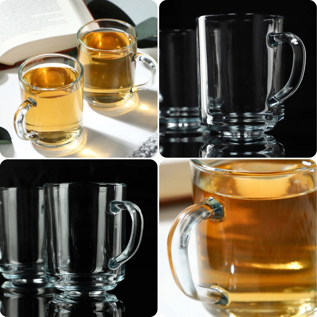 Bicchieri KADAX per tè, caffè e altre bevande con manici, set da 2 pezzi, 240 ml