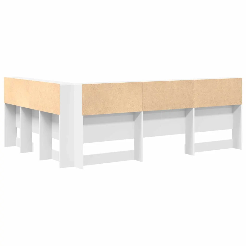 Testata contenitore Bianco 140 cm Legno multistrato 3335541