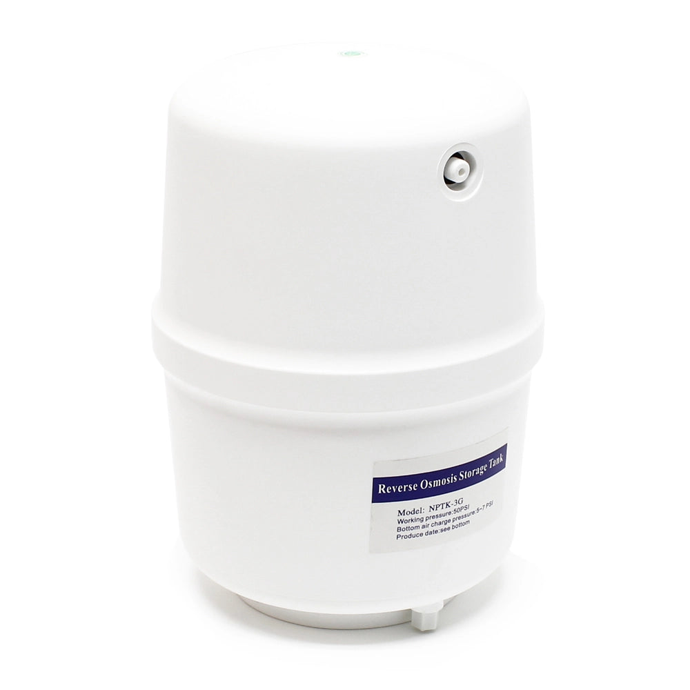 Naturewater Impianto osmosi inversa, filtrazione a 5 stadi 180 l/giorno, con pompa, serbatoio e manometro