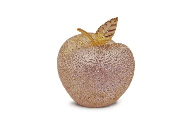 Decorazione Arredo Casa Oggettistica Mela Oro Media 12,5 cm