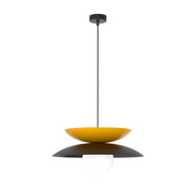 Lampada a sospensione NAGOYA Japandi nera arancio 1xG9