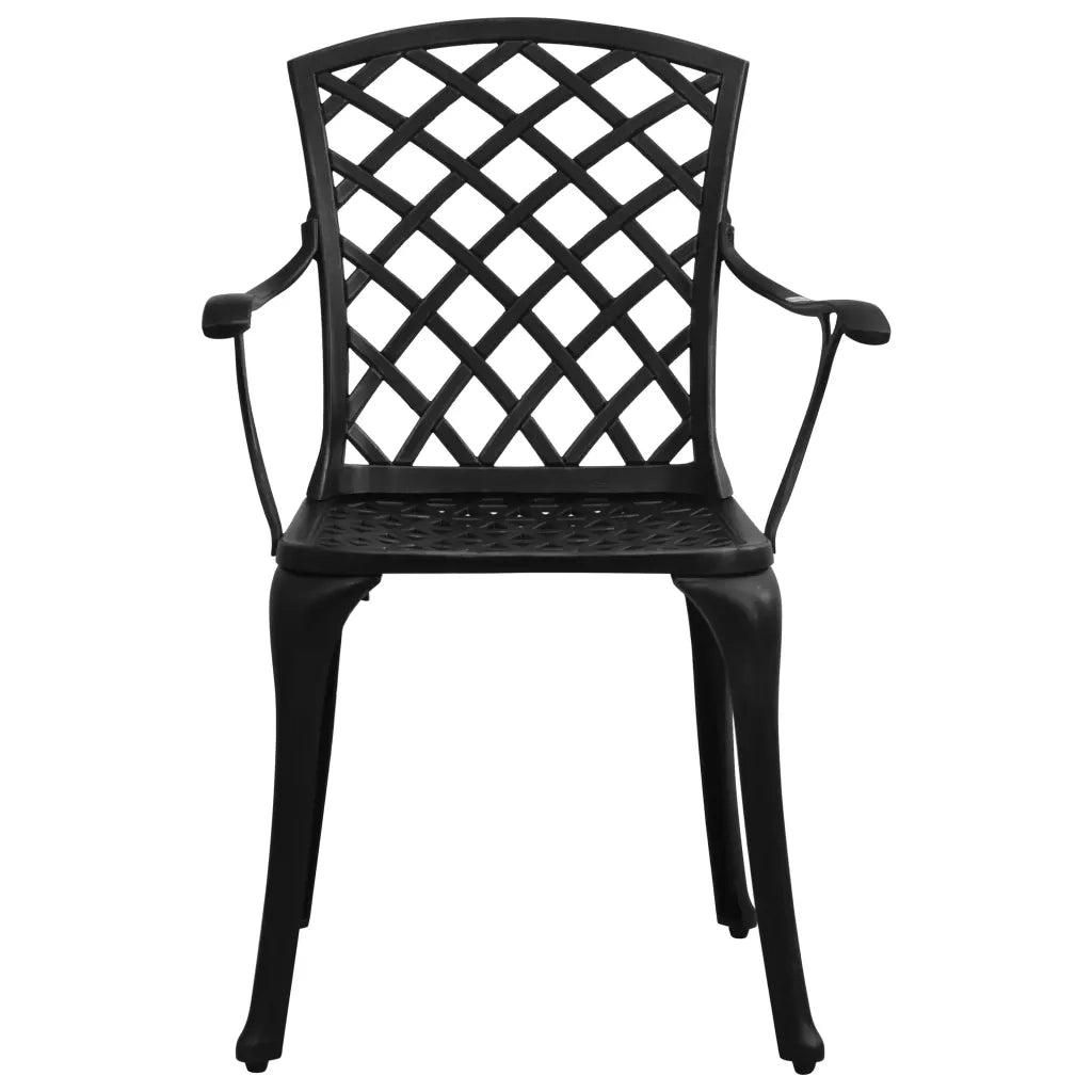 Set da Bistrot 3 pz in Alluminio Pressofuso Nero 315592