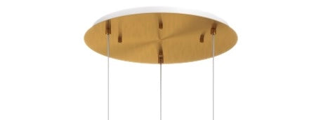 SOSP. OTTONE SATINATO 3 LUCI TONDA VETRI (1 X PICCOLO AM + 1 X PICCOLO RU + 1 X GRANDE AM) 1191OS-S3 TMIX-AR