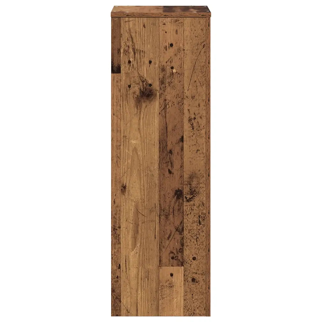 Supporto per Piante Legno Vecchio 33x33x100 cm in Truciolato 852958
