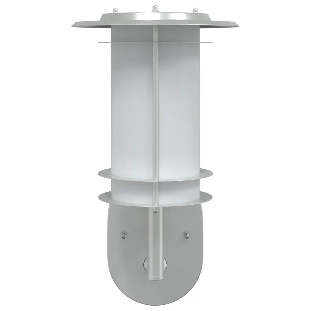 Applique per Esterno con Sensore Argento in Acciaio Inox 4006286