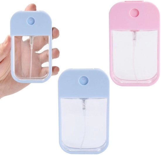 Set di Spray Mini da 2 pezzi - 45 ml - Mini Spray - Riciclabile - Multifunzionale - Per Parfum/Cosmetici - Materiale Sostenibile
