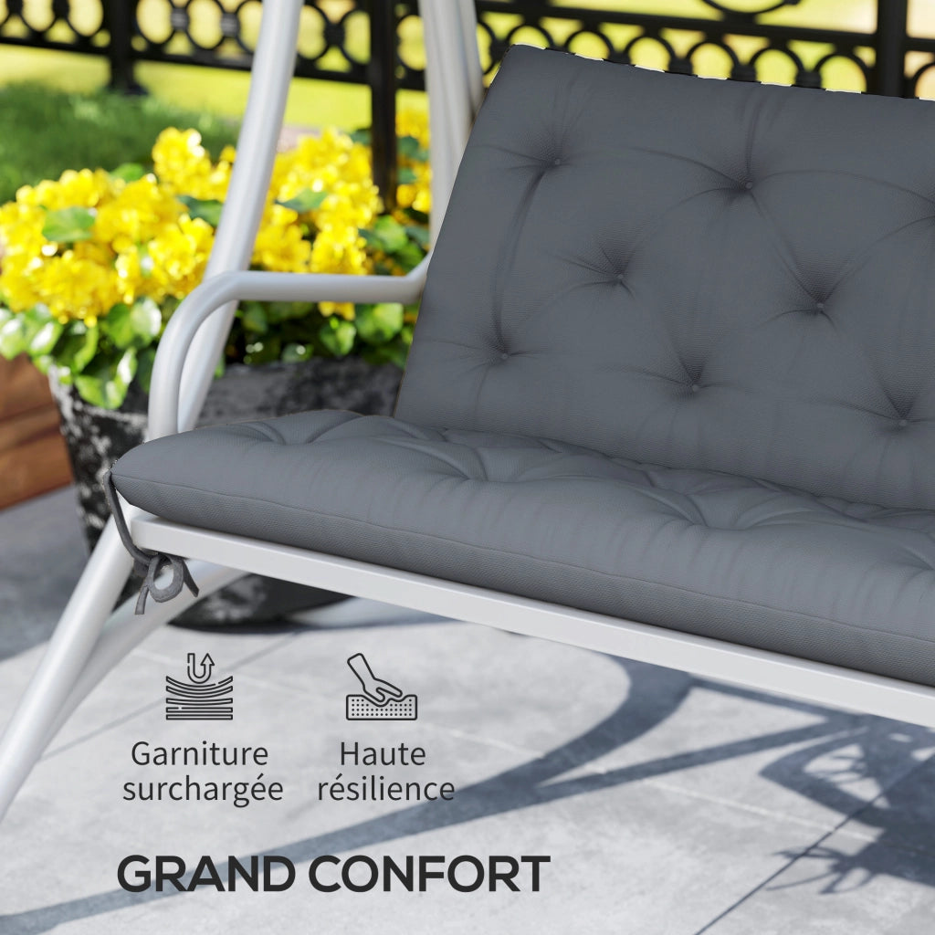 Cuscino per divano da giardino 3 posti ¨C Minimal ¨C grigio 150x98x8 cm
