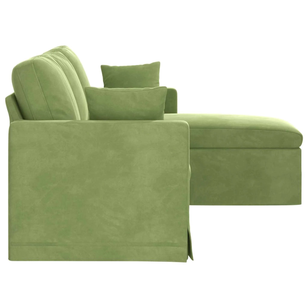 Divano Verde chiaro 178 x 134 x 80 cm Velluto 42024452