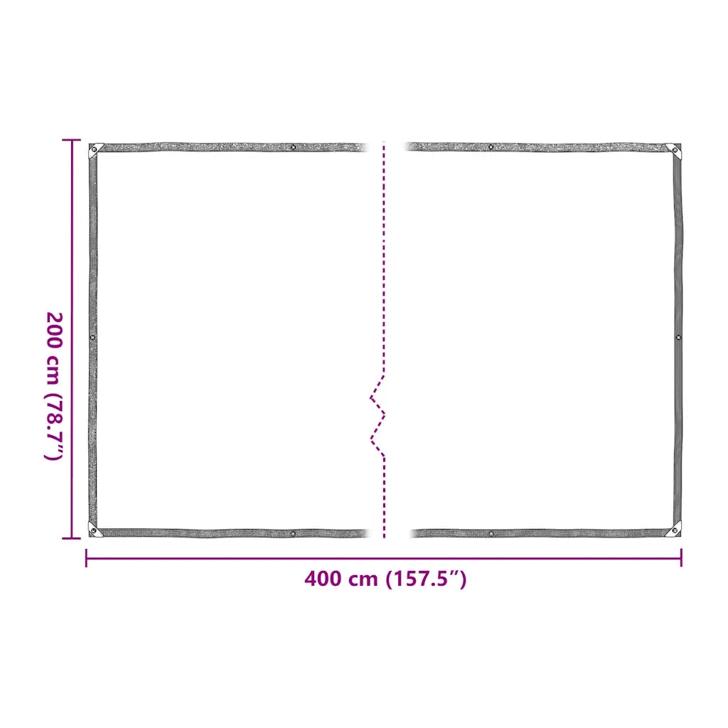 Copertura per Piante con Occhielli 2x4 m in Polietilene 3308701