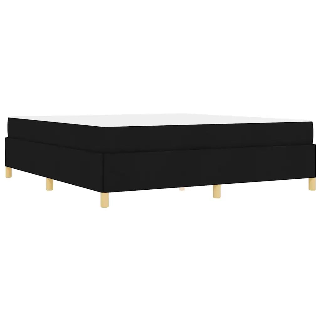Struttura del letto con materasso Nero 180 x 200 cm Tessuto 3398957